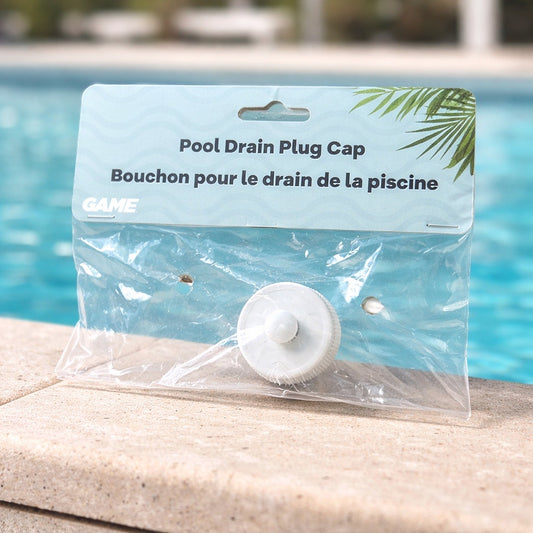 Pool drain plug cap