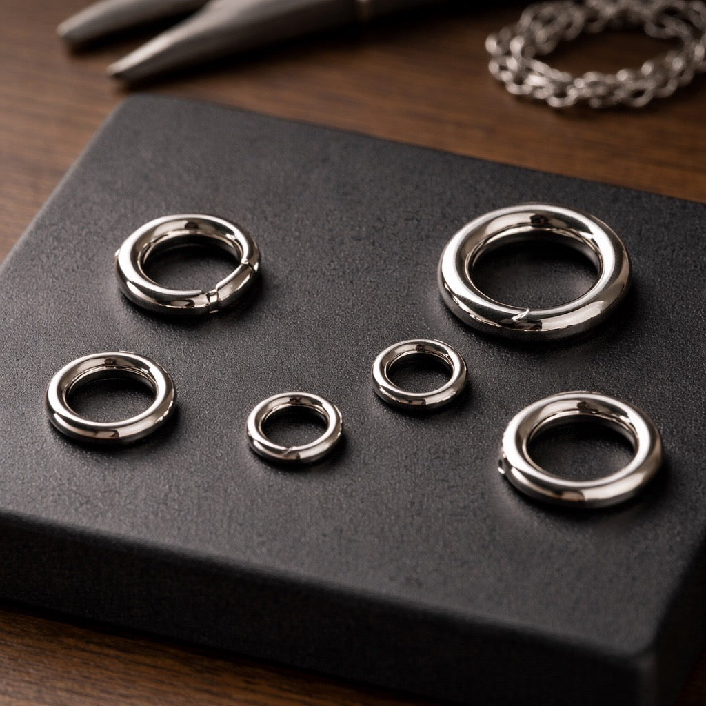 Loop earrings for pierced ears sold as a set