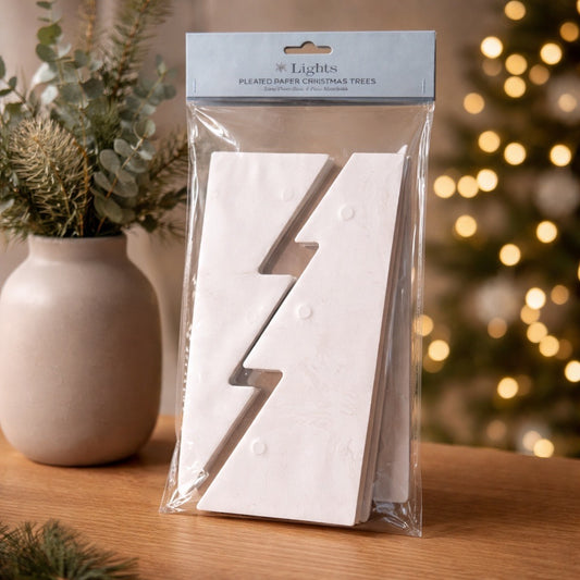 Pleated paper Christmas tree trees