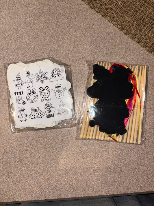 Christmas scratch art