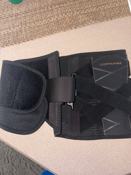 Copper fit back support belt
