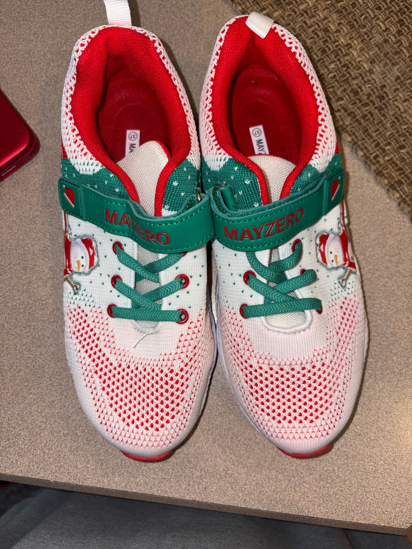 Christmas tennis shoes