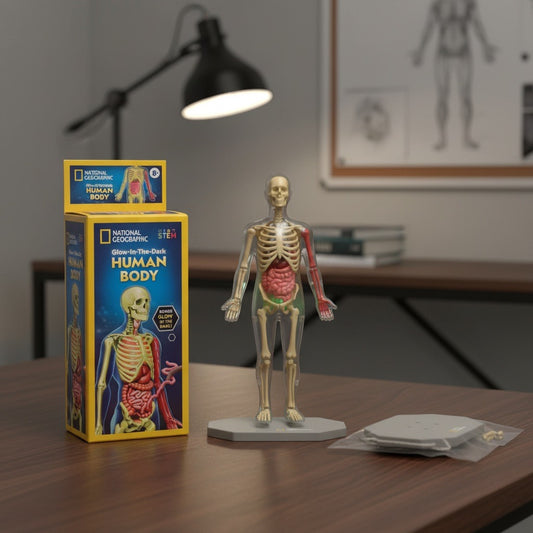 Glow in the dark human body