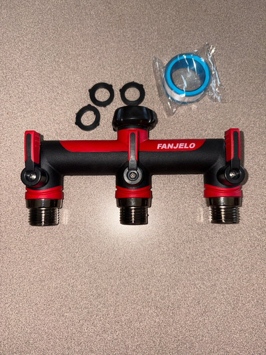 FANJELO three-way garden hose splitter