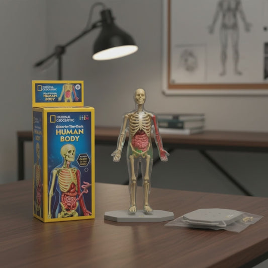 Glow in the dark human body